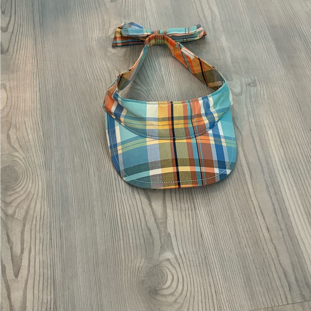 Plaid Visor with Bow